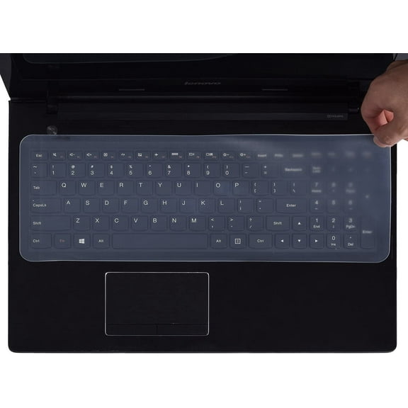 Ludlz Silicone Keyboard Protector Cover Skin for Laptop Notebook with Numeric Keypad Keyboard, Clear