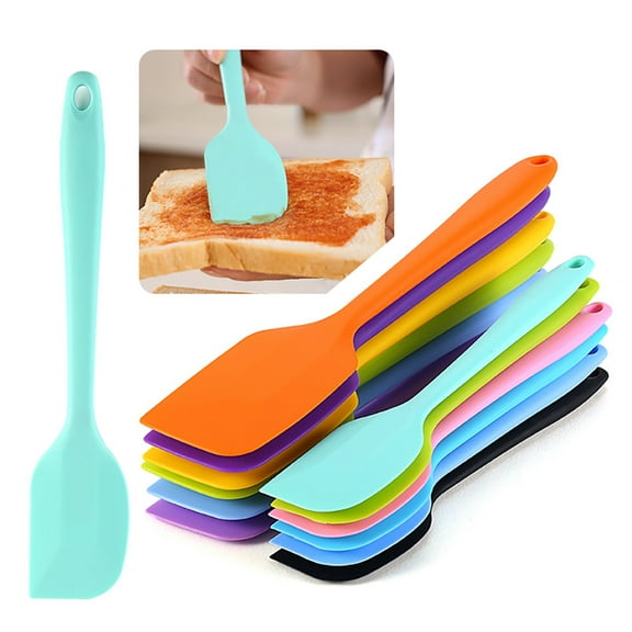 Ludlz Silicone Spatula Set -Heat-Resistant Non Stick Cake Cream Butter Spatulas Mixing Batter Scraper Brush Silicone Baking Spoon Cook Baking Tool