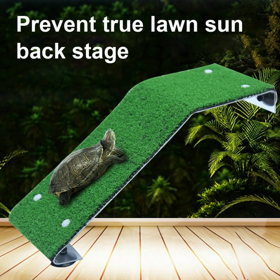 Ludlz Lawn Tortoise Crawler Roof Turtle Bask Platform Aquarium Decoration