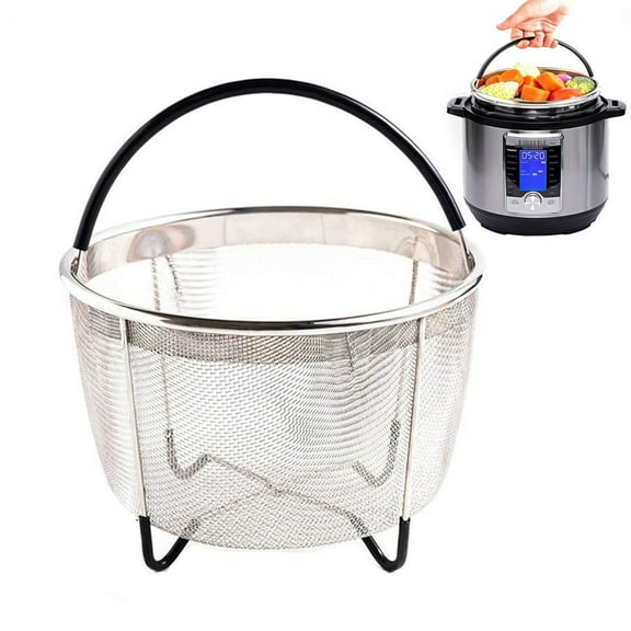 Ludlz Stainless Steel Steamer Cage Basket with Handle for Electric Pressure Cooker