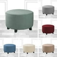 thumbnail image 1 of Ludlz Stool Slipcover Breathable All-around Protective Polyester Round-shaped Stretch Sofa Foot Rest Cover Daily Use, 1 of 8