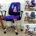 thumbnail image 1 of Ludlz Stylish Elastic Home Office Chair Seat Back Cover Protector Set Slipcover Decor, 1 of 8