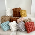 thumbnail image 1 of Ludlz Throw Pillow Elastic Fluffy Soft Touching Sherpa Square Woven Chair Seat Cushion Pillow Home Supplies, 1 of 8