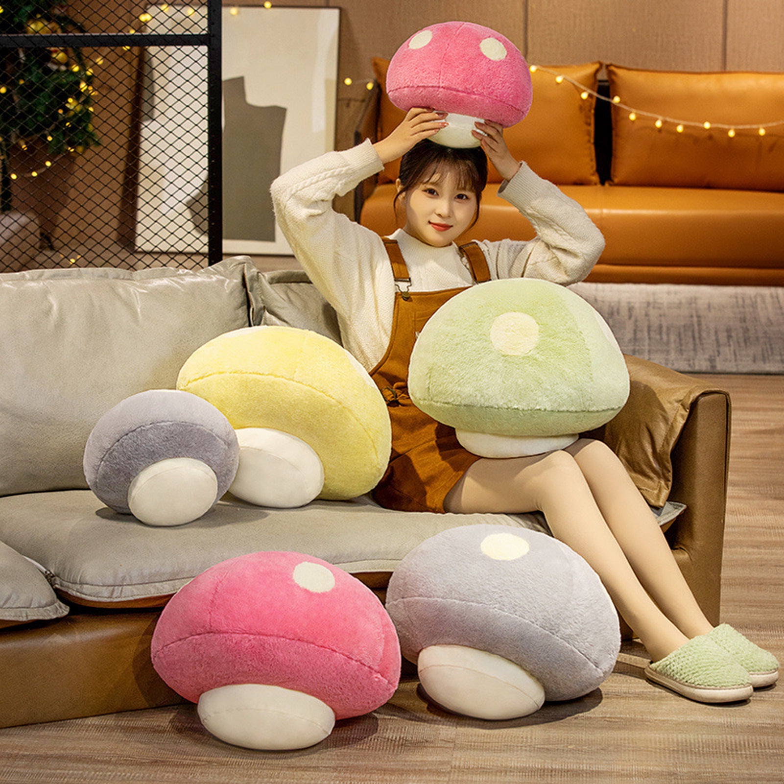 verdy creativedrugstore CDS pillow クッション Ludlz Throw Pillow Soft Comfortable Creative Bright Color Mushroom