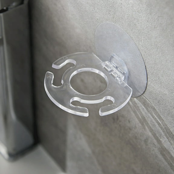 Ludlz Toothbrush Rack Punch-free Wall-mounted PS Strong Load-bearing Toothbrush Holder Household Supplies