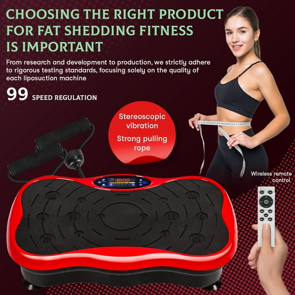 Ludlz Vibration Plate Machine - Whole Body Workout with Resistance Bands