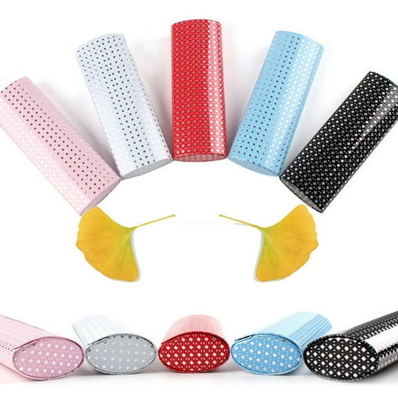 Ludlz Vintage Oval Magnet Closure Glasses Box Hard Case Protective Container Holder