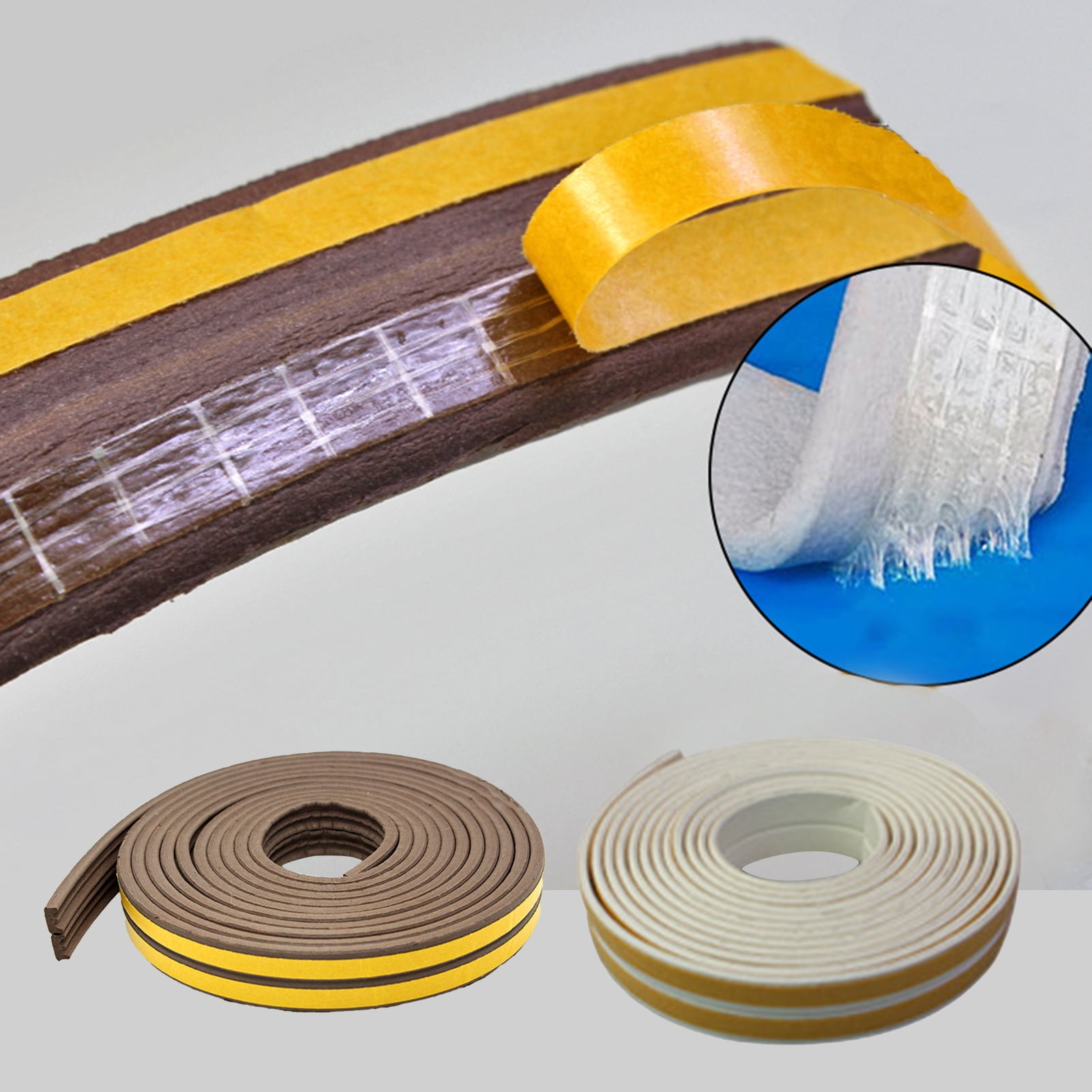Ludlz Weather Stripping for Doors Weatherstrip Seal , Soundproofing
