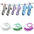 thumbnail image 1 of Ludlz Windproof 180 cm Portable Stretchy Clothesline with 12 Clips, 1 of 7