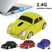 Ludlz Wireless Mouse Ergonomic Comfortable ,Car Shape Wireless Gaming Mouse Receiver for PC Laptop