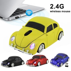 Ludlz Wireless Mouse Ergonomic Comfortable ,Car Shape Wireless Gaming Mouse Receiver for PC Laptop