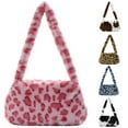 thumbnail image 1 of Ludlz Women Plush Underarm Bag, Ladies Fluffy Shoulder Bag Furry Plush Handbag, 1 of 6