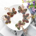 thumbnail image 1 of Ludlz Women Stylish Multicolor Butterfly Rhinestones Keychain Key Ring Bag Ornament, 1 of 8