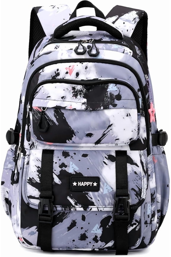 Ludolm Backpack Bookbag for School Bags Multi-pocket Backpack for School Elementary Students Schoolbags Casual Knapsack