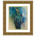 thumbnail image 1 of Ludvig Karsten 20x24 Gold Ornate Framed and Double Matted Museum Art Print Titled - Man in a Frock Coat, Presumed to Be the Artist&nbsp;Henrik Lund (1817), 1 of 4