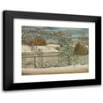 thumbnail image 1 of Ludvig Ravensberg 14x11 Black Modern Framed Museum Art Print Titled - The City Marches Forward, the Early Winter's Sadness (1927), 1 of 5