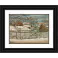 thumbnail image 1 of Ludvig Ravensberg 14x11 Black Ornate Wood Framed Double Matted Museum Art Print Titled: The City Marches Forward, the Early Winter's Sadness (1927), 1 of 5