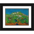 thumbnail image 1 of Ludvig Ravensberg 18x14 Black Ornate Wood Framed Double Matted Museum Art Print Titled - Wine Harvest in Vernon (The Castle in the Green), 1 of 5