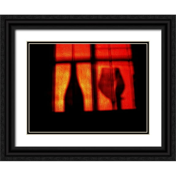 Ludvigson, Anders 18x15 Black Ornate Wood Framed with Double Matting Museum Art Print Titled - A Glass Of Red Wine