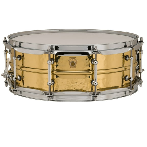 Ludwig LB420BKT Supraphonic 5x14 Hammered Brass w/Tube Lugs Snare Drum