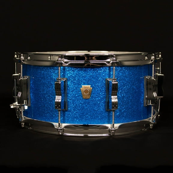 Ludwig 6.5" x 14" Classic Maple Snare Drum, Blue Sparkle