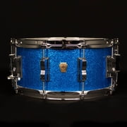 Ludwig 6.5" x 14" Classic Maple Snare Drum, Blue Sparkle