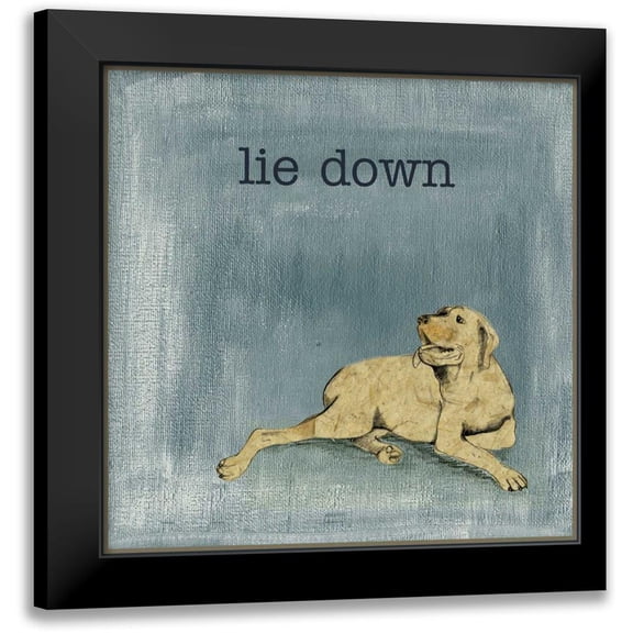 Ludwig, Alicia 12x12 Black Modern Framed Museum Art Print Titled - Lie Down
