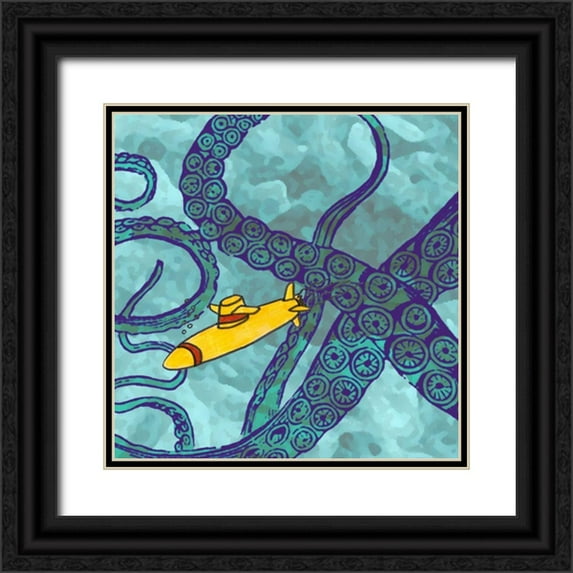 Ludwig, Alicia 12x12 Black Ornate Wood Framed with Double Matting Museum Art Print Titled - Misadventure I