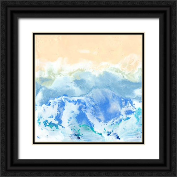 Ludwig, Alicia 12x12 Black Ornate Wood Framed with Double Matting Museum Art Print Titled - Morning Surf II