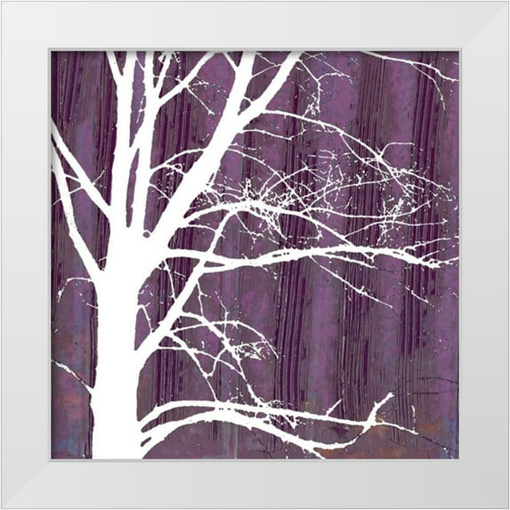 Ludwig, Alicia 12x12 White Modern Wood Framed Museum Art Print Titled - Small Aurora Silhouette IV