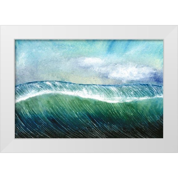 Ludwig, Alicia 14x11 White Modern Wood Framed Museum Art Print Titled - Big Surf I