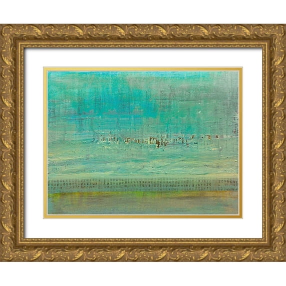 Ludwig, Alicia 14x12 Gold Ornate Wood Framed with Double Matting Museum Art Print Titled - Sandbar I