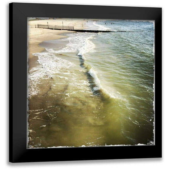 Ludwig, Alicia 15x15 Black Modern Framed Museum Art Print Titled - Buckroe Beach I