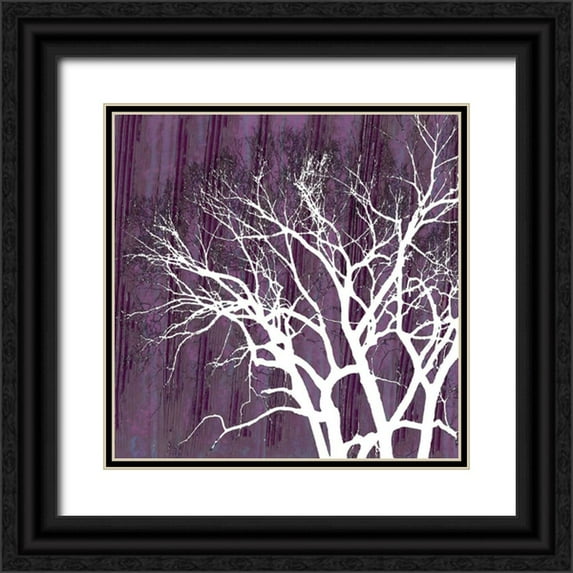 Ludwig, Alicia 15x15 Black Ornate Wood Framed with Double Matting Museum Art Print Titled - Small Aurora Silhouette I