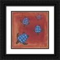 thumbnail image 1 of Ludwig, Alicia 15x15 Black Ornate Wood Framed with Double Matting Museum Art Print Titled - Wave Riders II, 1 of 4