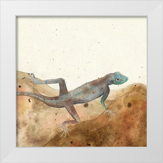 Ludwig, Alicia 15x15 White Modern Wood Framed Museum Art Print Titled - Reptillian III