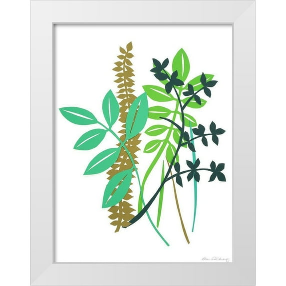 Ludwig, Alicia 15x18 White Modern Wood Framed Museum Art Print Titled - Hedge Row I