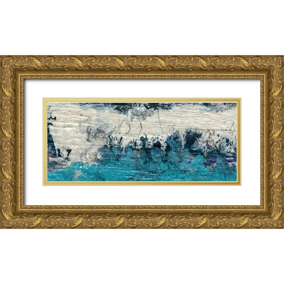 Ludwig, Alicia 18x10 Gold Ornate Wood Framed with Double Matting Museum Art Print Titled - Bering Strait I