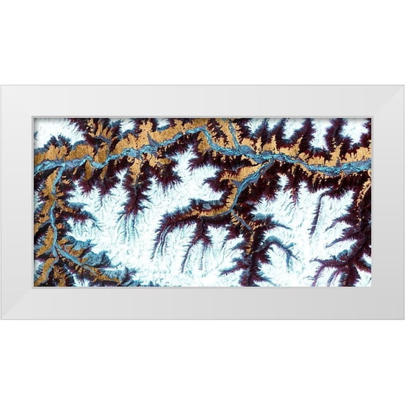 Ludwig, Alicia 18x11 White Modern Wood Framed Museum Art Print Titled - Himalayas II