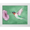 thumbnail image 1 of Ludwig, Alicia 18x15 White Modern Wood Framed Museum Art Print Titled - Fresco Hummingbird II, 1 of 4