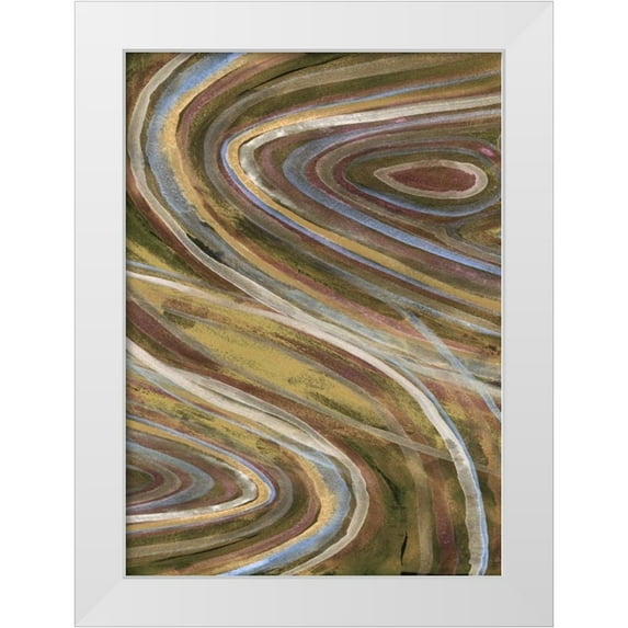 Ludwig, Alicia 18x24 White Modern Wood Framed Museum Art Print Titled - Mineral Overlay I