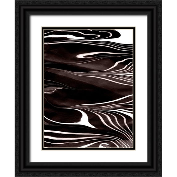 Ludwig, Alicia 19x24 Black Ornate Wood Framed with Double Matting Museum Art Print Titled - Yinyang IV