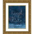 thumbnail image 1 of Ludwig, Alicia 19x24 Gold Ornate Wood Framed with Double Matting Museum Art Print Titled - Night Magic I, 1 of 4