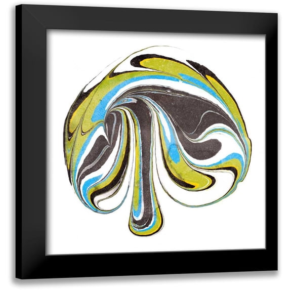 Ludwig, Alicia 20x20 Black Modern Framed Museum Art Print Titled - Citrine Momentum III