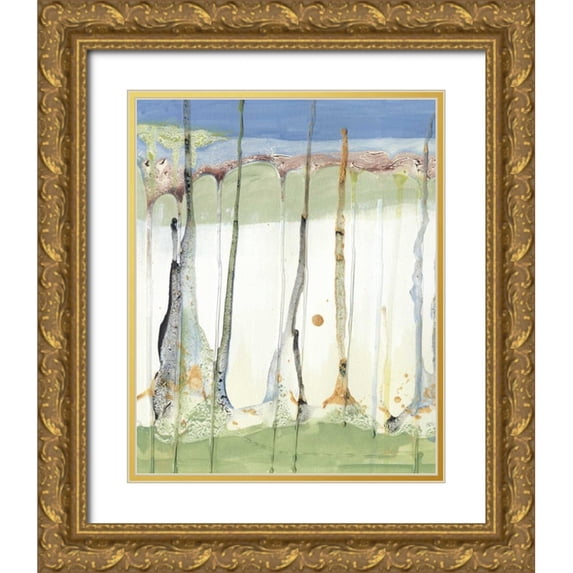 Ludwig, Alicia 20x24 Gold Ornate Wood Framed with Double Matting Museum Art Print Titled - Tributary IV