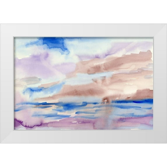 Ludwig, Alicia 24x17 White Modern Wood Framed Museum Art Print Titled - Over The Hills