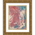 thumbnail image 1 of Ludwig, Alicia 25x32 Gold Ornate Wood Framed with Double Matting Museum Art Print Titled - Marbled II, 1 of 4