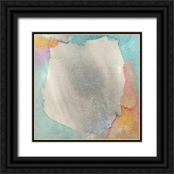 Ludwig, Alicia 26x26 Black Ornate Wood Framed with Double Matting Museum Art Print Titled - Frosted Glass VI