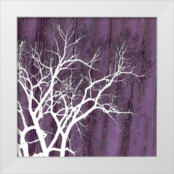Ludwig, Alicia 26x26 White Modern Wood Framed Museum Art Print Titled - Small Aurora Silhouette II