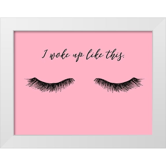 Ludwig, Alicia 32x25 White Modern Wood Framed Museum Art Print Titled - Lash Chat III